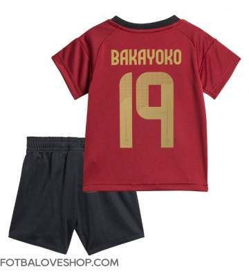 Belgie Johan Bakayoko #19 Dětské Domácí Dres ME 2024 Krátký Rukáv (+ trenýrky)